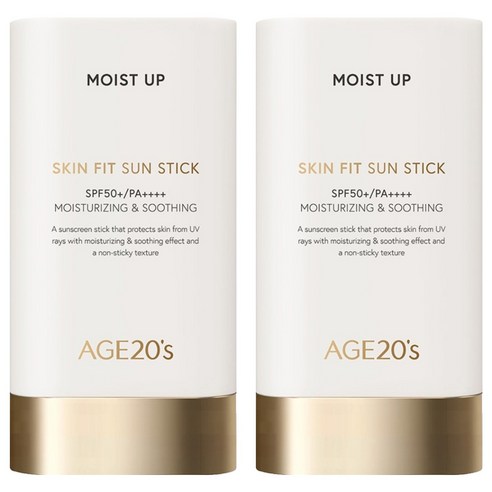 에이지투웨니스 스킨 핏 수분 선스틱 SPF50+ PA++++, 19g, 2개