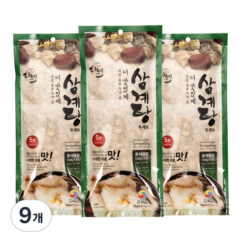 다예 토종 삼계탕 재료, 9개, 100g