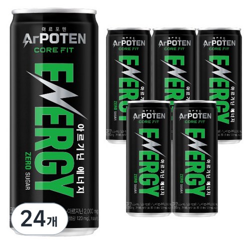 아르포텐 대상웰라이프 코어핏 에너지 드링크, 355ml, 24개