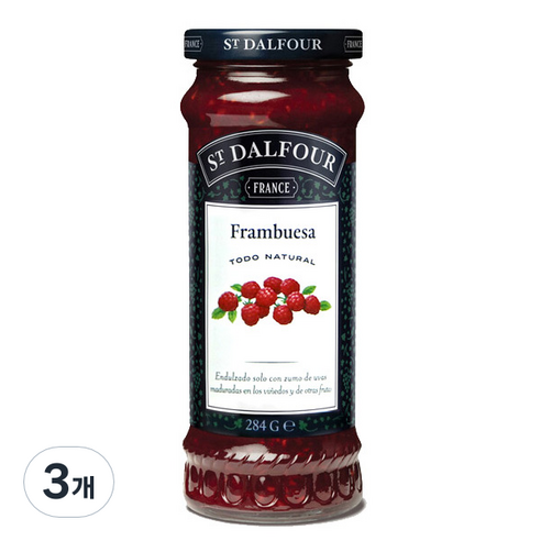 샹달프 라즈베리잼, 284g, 3개