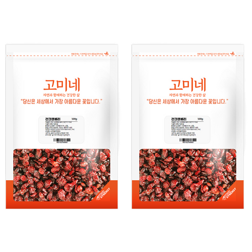고미네 건크랜베리, 500g, 2개