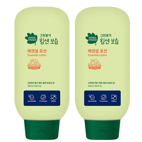 그린핑거 힘센보습 에센셜 로션, 260ml, 2개
