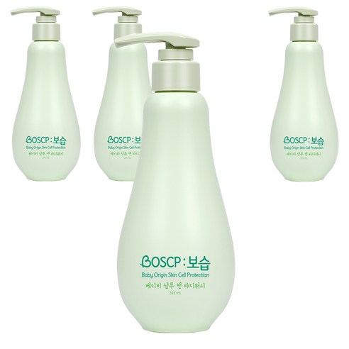 보습 베이비 샴푸 앤 바디워시, 245ml, 4개