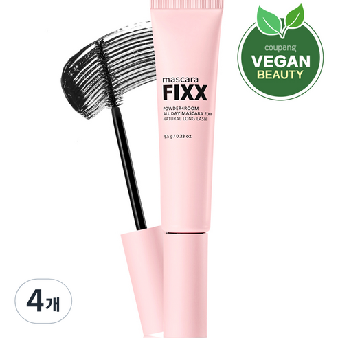 쏘내추럴 올 데이 픽스 마스카라 9.5g, 혼합색상, 4개