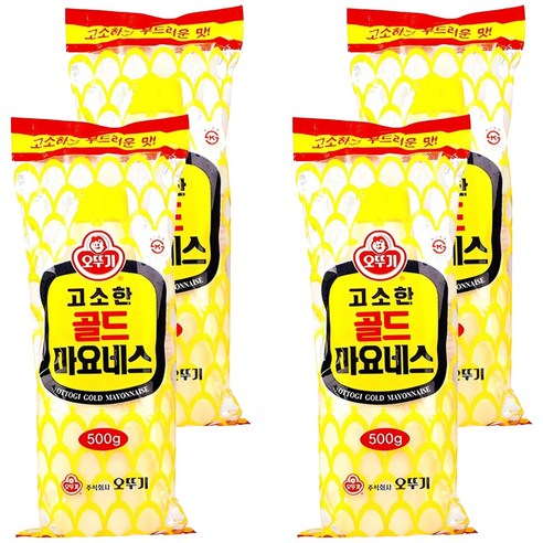 오뚜기 골드 마요네즈, 500g, 4개
