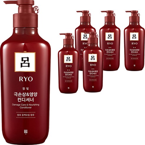 려 함빛 극손상케어 린스, 550ml, 6개