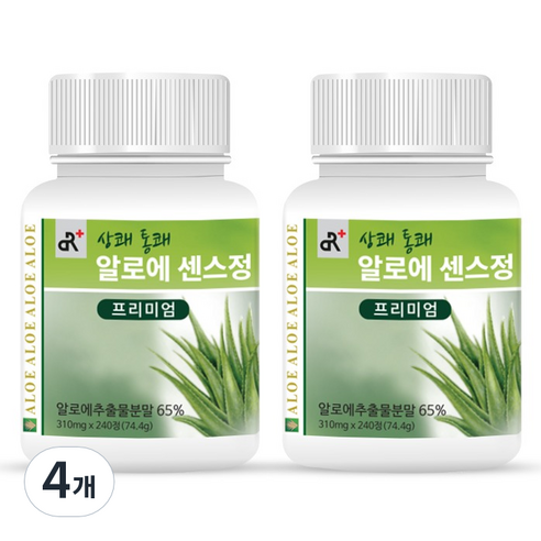 두리농산 상쾌통쾌 알로에 센스정 프리미엄 74.4g, 4개