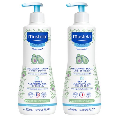   Mustella Gentle Cleansing Gel for Children, 500 ml, 2p