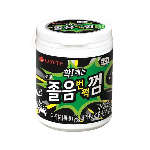 롯데 확 깨는 졸음 번쩍 껌, 87g, 2개