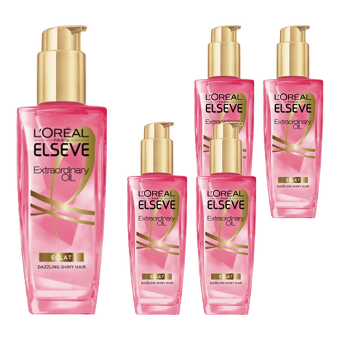 로레알파리 엑스트라오디네리 헤어오일 에끌라 로즈, 100ml, 5개