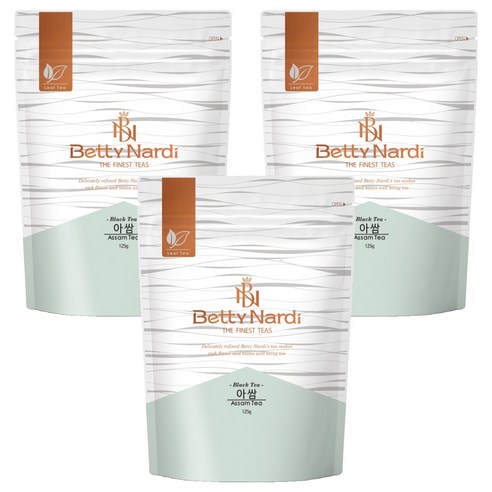 베티나르디 아쌈 홍차 지퍼백, 125g, 1개입, 3개