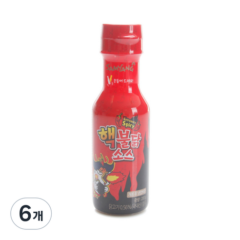 삼양 핵불닭소스, 200g, 6개