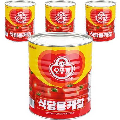 오뚜기 오리지널 식당용 케첩 캔, 3.3kg, 4개