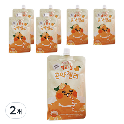 제주애퐁당 부라봉 곤약젤리 7p, 910g, 2개