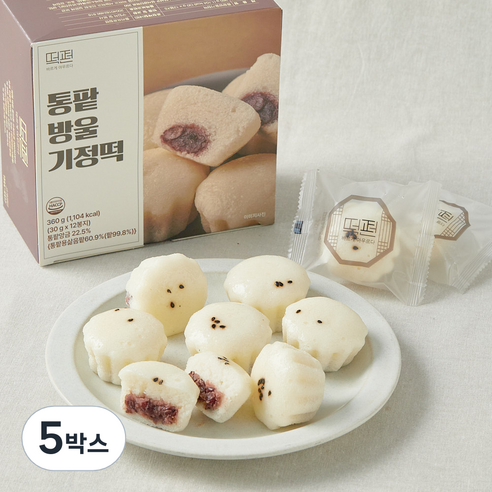 떡편 갓 만든 통팥 방울 기정떡, 30g, 12개입, 5박스
