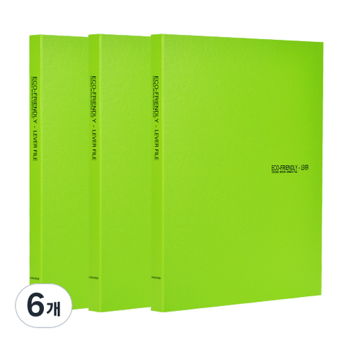에코청운 에코 레버화일 A4, 연두, 6개