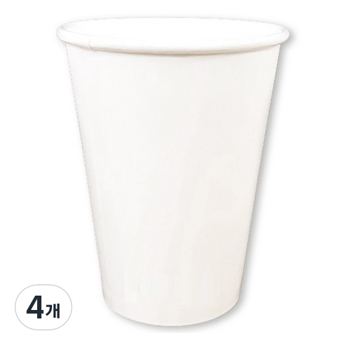 생활을그리다 종이컵 무인쇄 360ml, 4개, 50개입