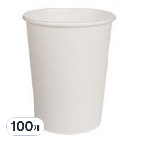 예담유통 무지종이컵83파이 300ml, 1개입, 100개