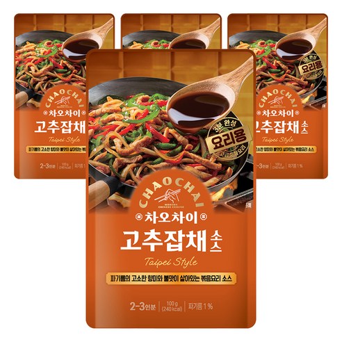 차오차이 고추잡채 소스, 100g, 4개