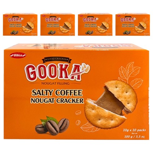 비비카 구카 솔티 커피 누가 크래커, 100g, 5개