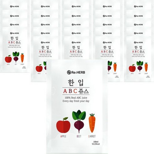 리허브 한입 ABC 주스, 100ml, 30개