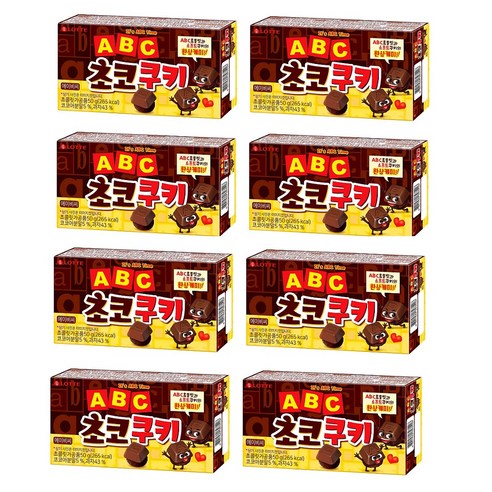 ABC초코쿠키, 8개, 50g
