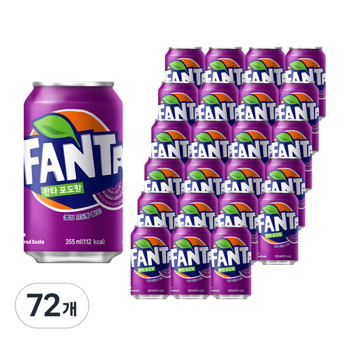 환타 포도, 355ml, 72개