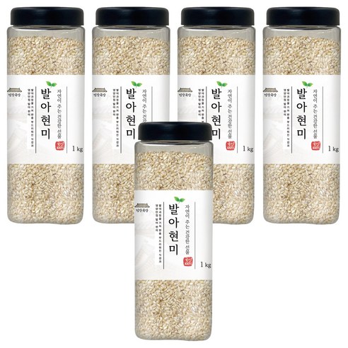 건강곡간 발아현미, 1kg, 5개