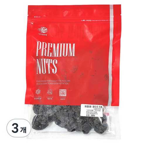 다다모마켓 건자두, 500g, 3개