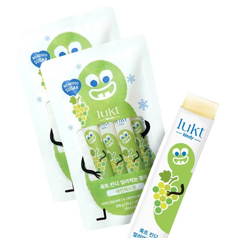 LUKT 킨디 얼려먹는 젤리 10p, 200g, 2개, 샤인머스켓
