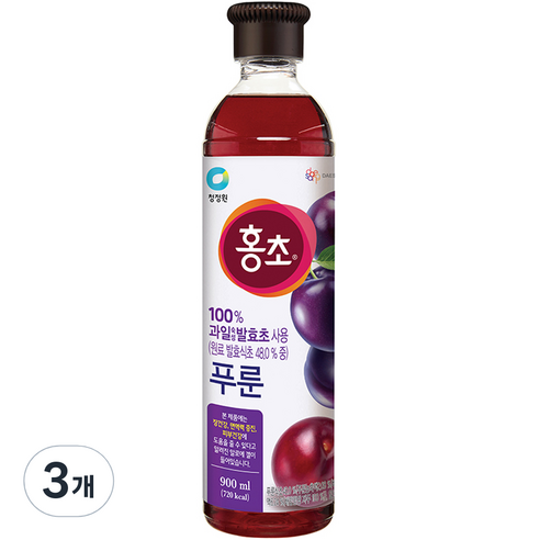 홍초 푸룬, 900ml, 3개