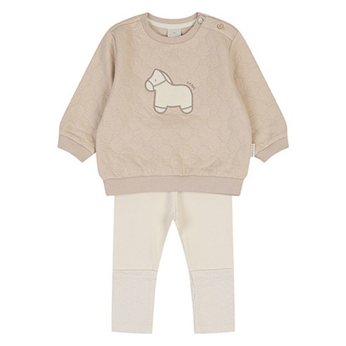 겨울철 아동 패션의 새로운 기준, 에뜨와 아동용 우든 삼중지 상하의 세트 에뜨와