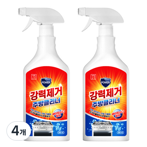 생활공식 강력제거 주방클리너, 4개, 500ml