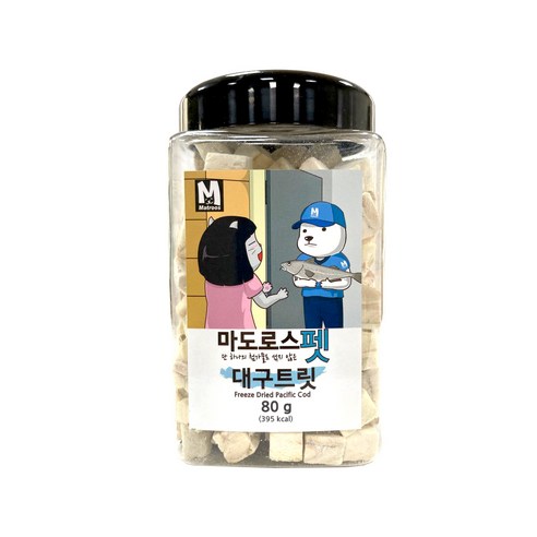 마도로스펫 동결건조 간식, 대구트릿, 1개