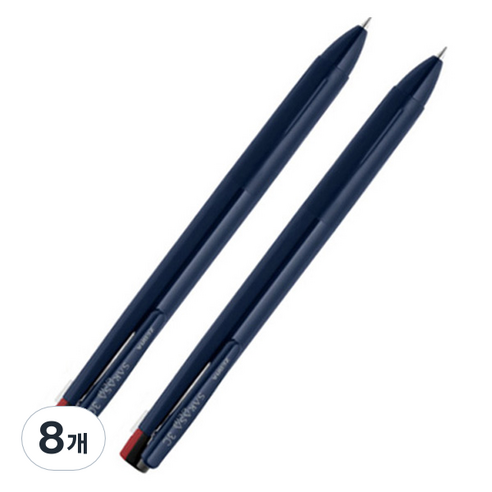 제브라 사라사 클립 3색 펜 0.5mm, 다크블루, 8개