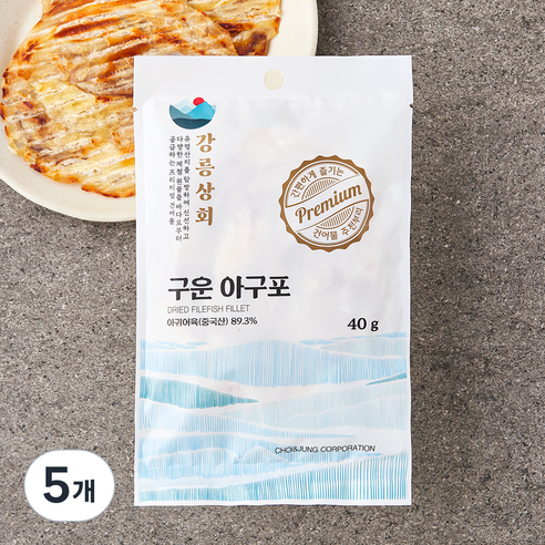 강릉상회 구운 아구포, 5개, 40g