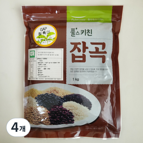 풀스키친 찰흑미, 1kg, 4개