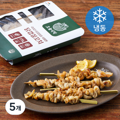 오늘식탁 닭껍질꼬치 (냉동), 175g, 5개