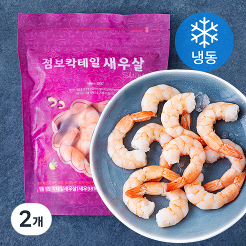 점보 칵테일 새우살 (냉동), 2개, 200g