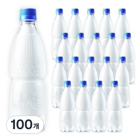 광동제약 아이스웨일 플레인 탄산수 무라벨, 500ml, 100개