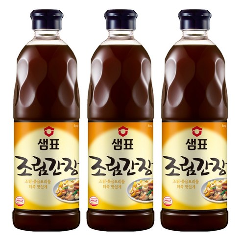 샘표 조림간장, 860ml, 3개