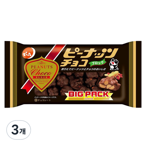 덴로쿠 피넛 초코, 166g, 3개