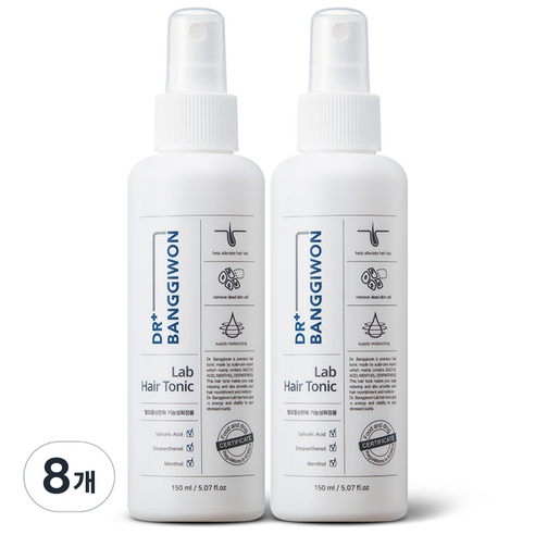 닥터방기원 랩 헤어토닉, 150ml, 8개