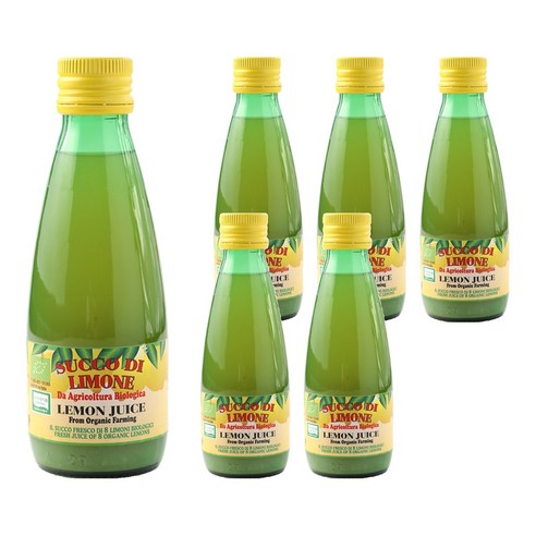 유로푸드 유기농 레몬주스, 250ml, 6개