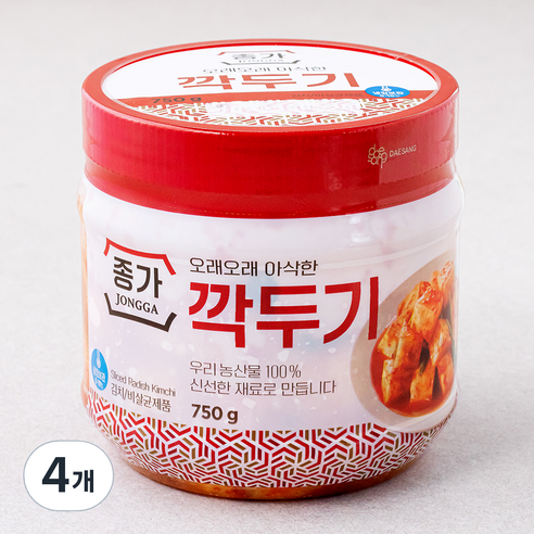 종가 깍두기, 750g, 4개