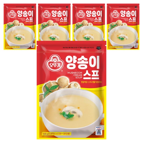 오뚜기 양송이스프, 500g, 5개