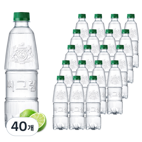 [코카콜라] 씨그램 무라벨 라임 350ml 24펫, 24개
