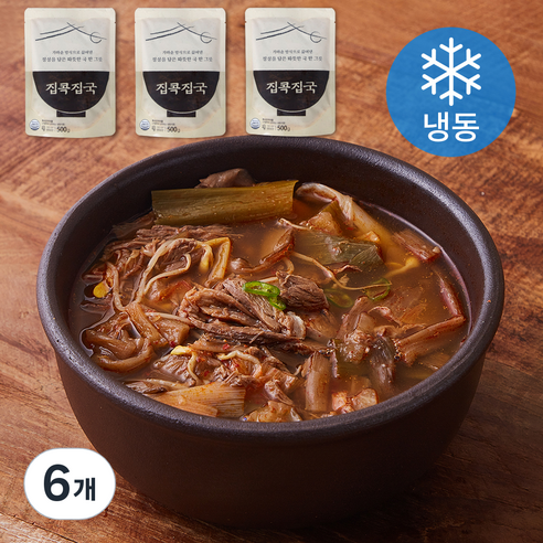 집콕집국 육개장 (냉동), 500g, 6개