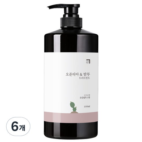 살림백서 오푼티아 앤 밤부 헤어트리트먼트 유칼립투스향, 1000ml, 6개