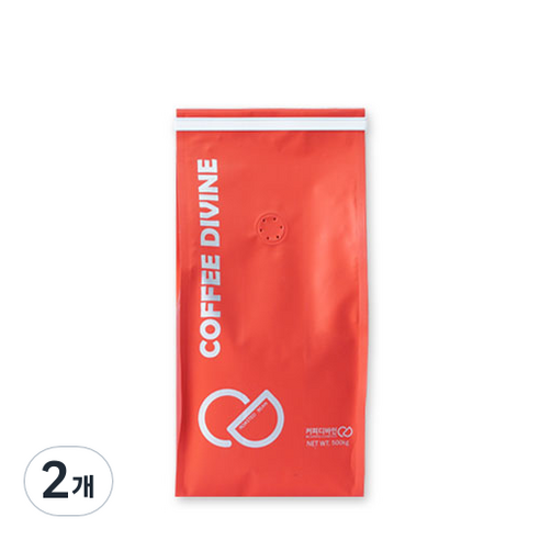 커피디바인 디카페인 블렌드 원두커피, 커피메이커, 500g, 2개